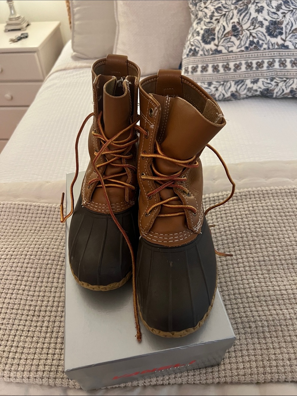 Women’s LLBean Two-Tone Brown  Duck Boots